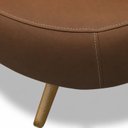 Ver imagem 6 de Poltrona Decorativa Giratória Cobos Base Madeira