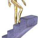 Ver imagem 4 de Escultura Decorativa Homem Escada em Poliresina Dourado 16 Cm F04 - D’Rossi