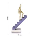 Ver imagem 5 de Escultura Decorativa Homem Escada em Poliresina Dourado 16 Cm F04 - D’Rossi