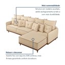 Ver imagem 4 de Sofá Living 260cm Chaise Lado Direito Athena