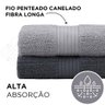 Toalha de Rosto Avulsa Buddemeyer Fio Penteado Cinza - 2