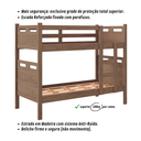 Ver imagem 5 de Beliche Duas Camas Jaspe Solteiro com 2 Colchões D20 Probel Completa