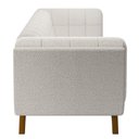 Ver imagem 5 de Sofá Living Decorativo 3 Lugares 240cm Bellart M22 Bouclê Branco - Mpozenato