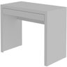Escrivaninha Mesa de Escritório 90 Cm 1 Gaveta Branco - 6