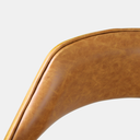 Ver mais imagens de Cadeira de Madeira Viena Encosto Curvado Cor Mel Estofado Facto Premium Caramelo