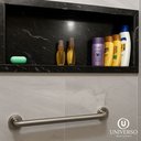 Ver imagem 2 de Kit 6 Barra Alca Apoio 30/40cm Inox Escovado Idoso / Deficiente