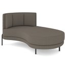 Ver imagem 1 de Chaise Longue Divã 164cm Braço Direito Logus D06 Bouclê Bege Escuro - Mpozenato