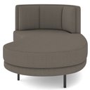 Ver imagem 6 de Chaise Longue Divã 164cm Braço Direito Logus D06 Bouclê Bege Escuro - Mpozenato