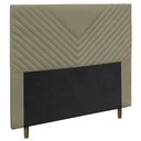 Ver imagem 1 de Cabeceira Cama Box Solteiro Viena 90cm Suede Bege - Abmaza