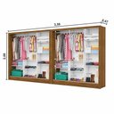 Ver imagem 5 de Closet Casal Duplo Fortaleza 6 Portas Plus 12 Prateleiras