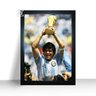 Quadro Decorativo Jogador Diego Maradona Moldura Grande - 1