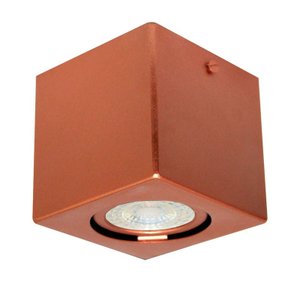 Spot Plafon Mini Sobrepor Alumínio Cobre Mr16 Gu10