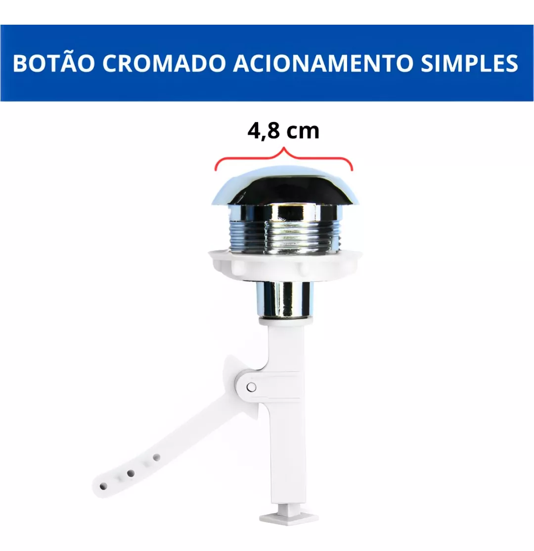 Reparo Saída Caixa Acoplada com Botão de Descarga Roca 1.6gpf 6.0lpf - 7