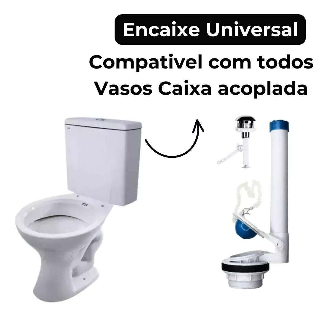 Reparo Saída Caixa Acoplada com Botão de Descarga Roca 1.6gpf 6.0lpf - 4