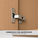 Ver imagem 2 de Gabinete de Banheiro Suspenso Minimalista Freijó 70cm