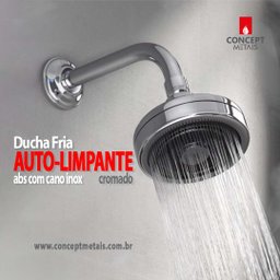 Ducha Autolimpante Preta Concept Metais - 8