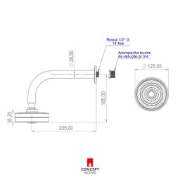 Ducha Autolimpante Preta Concept Metais - 7