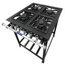 Ver imagem 1 de Fogão Industrial 4 Bocas 30x30 Baixa Pressão P5 Jcn