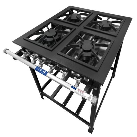 Fogão Industrial 4 Bocas 30x30 Baixa Pressão P5 Jcn