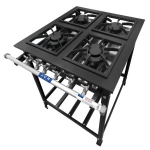 Fogão Industrial 4 Bocas 30x30 Baixa Pressão P5 Jcn