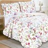Kit Colcha Queen 3 Peças Camesa Garden Floral - 1