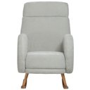 Ver imagem 3 de Poltrona de Amamentação com Balanço Base Milka Ternura D02 Linho Verde Claro C-47 - Lyam Decor