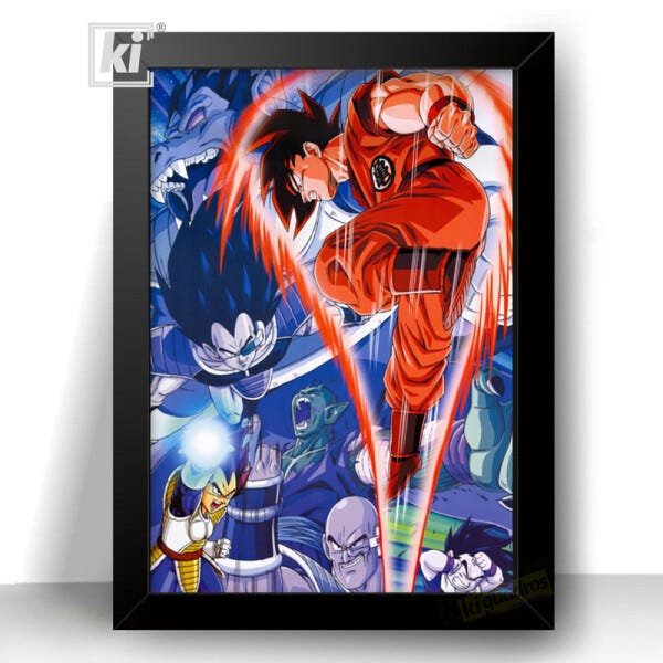 Quadro/imã 3d Dragon Ball Z - Goku