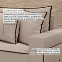 Ver imagem 5 de Sofá Fixo 4 Lugares Verona 2,56m Linho Creme
