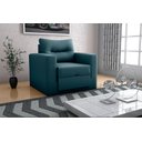 Ver imagem 3 de Poltrona Cama Soraia Super Confortável para Sala e Recepção:azul Petróleo