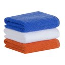 Ver imagem 1 de Kit Pano de Prato Atoalhado 3 Peças 100% Algodão - Buddemeyer Branco / Laranja / Azul