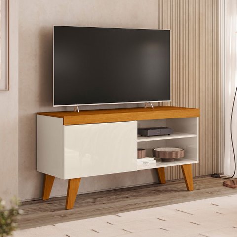 Rack Doca Cinamomo/Off White - Vrk Comercio On-Line