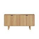 Ver imagem 2 de Balcão Buffet 160cm 4 Portas Orgânico Pé Madeira Aura Artesano | Hanover - Artesano Home