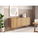 Ver imagem 4 de Balcão Buffet 160cm 4 Portas Orgânico Pé Madeira Aura Artesano | Hanover - Artesano Home