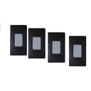 Ver imagem 3 de Kit 4 Balizador Poptem Embutido Preto Spot Iluminador Retangular