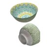 kit 6 Bowls Cumbucas Tigelas Potes porcelana Estampada 300ml MEK Kit 6 Tigelas Cumbucas Bowls 300ml  - 4