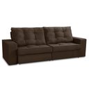 Ver imagem 4 de Sofá Retrátil e Reclinável 2 Lugares 1,90m com Molas Melissa Suede Rover & Beato