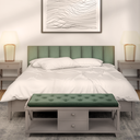 Ver imagem 7 de Kit 5 Cabeceiras de Cama Solteiro Estofada Modulada 1,00mx45cm