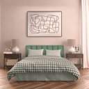 Ver imagem 4 de Kit 5 Cabeceiras de Cama Solteiro Estofada Modulada 1,00mx45cm