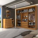 Ver imagem 2 de Guarda-roupa Casal Astoria 7 Portas 8 Gavetas Cinamomo - Panorama Móveis