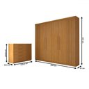 Ver imagem 4 de Guarda-roupa Casal Astoria 7 Portas 8 Gavetas Cinamomo - Panorama Móveis