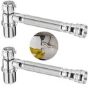 Ver imagem 1 de Sifão Sanfonado com Copo 49cm Cromado | Astra | Kit C/ 2 Un