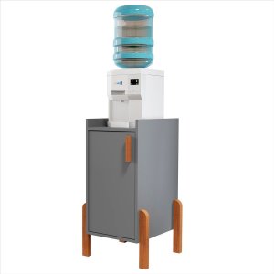 Suporte para Bebedouro Poseidon 1 Porta Cinza Sal