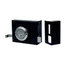 Ver imagem 1 de Fechadura de Sobrepor Stam para Portão 701/100 Preto Fosco com Espelho Inox