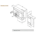 Ver imagem 3 de Fechadura de Sobrepor Stam para Portão 701/100 Preto Fosco com Espelho Inox