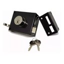 Ver imagem 2 de Fechadura de Sobrepor Stam para Portão 701/100 Preto Fosco com Espelho Inox