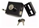 Ver imagem 2 de Fechadura de Sobrepor Stam para Portão 701/100 Preto Fosco com Espelho Inox