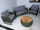 Ver imagem 3 de Conjunto Área Externa Jardim Varanda Poltronas e Sofá em Corda Nautica