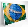 Quadro Bandeira Do Brasil Em Fitas 60x40 Cm Tecido Canvas - 7