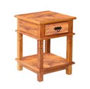 Ver imagem 1 de Mesa Cabeceira 40cm com 1 Gaveta Madeira Maciça Envernizada Mhm