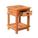 Ver imagem 3 de Mesa Cabeceira 40cm com 1 Gaveta Madeira Maciça Envernizada Mhm